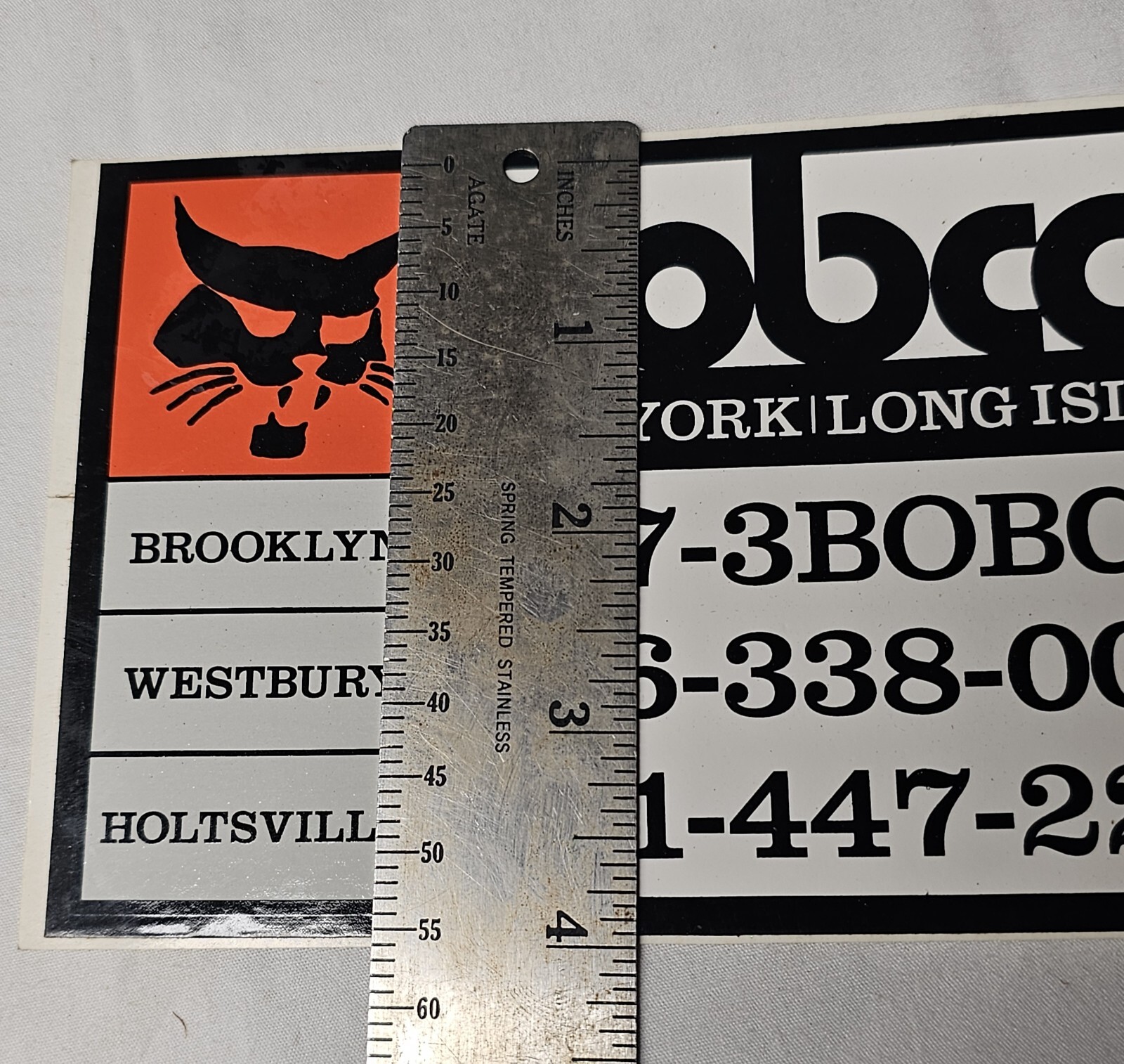 Vintage Bobcat Advertising Sticker Construction Landscaping Heavy Equipment 4×6&Prime;