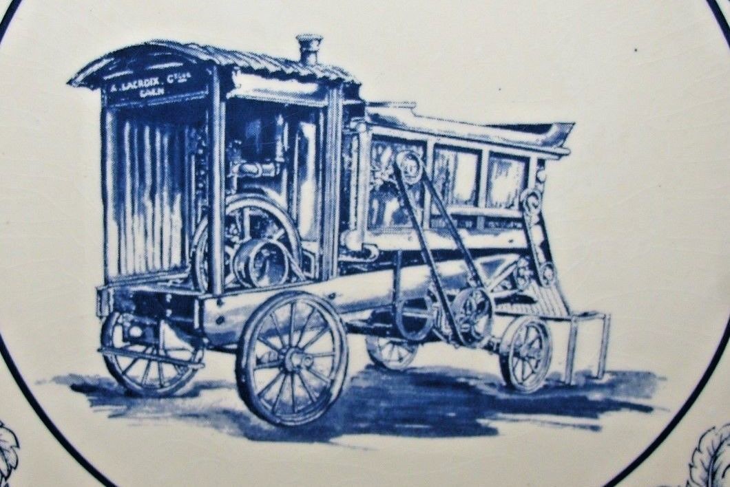 Vintage 1320 Hay Baler Lacroix ? 1998 Ceramic Plate Delfts Blauw Netherlands