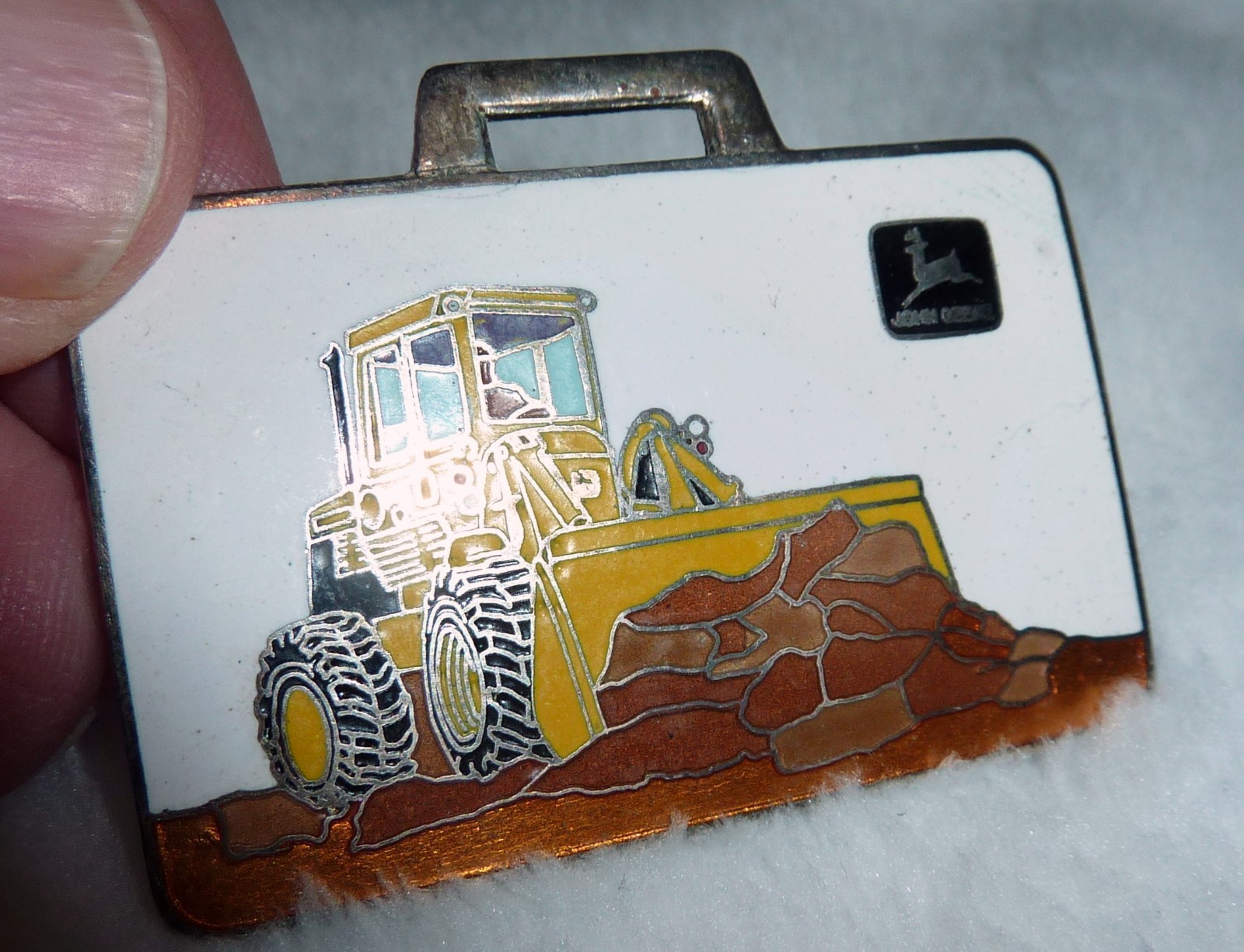 Vintage “Richards Machinery Corp.” / John Deere Dealer Badge – Peabody MA, Heavy