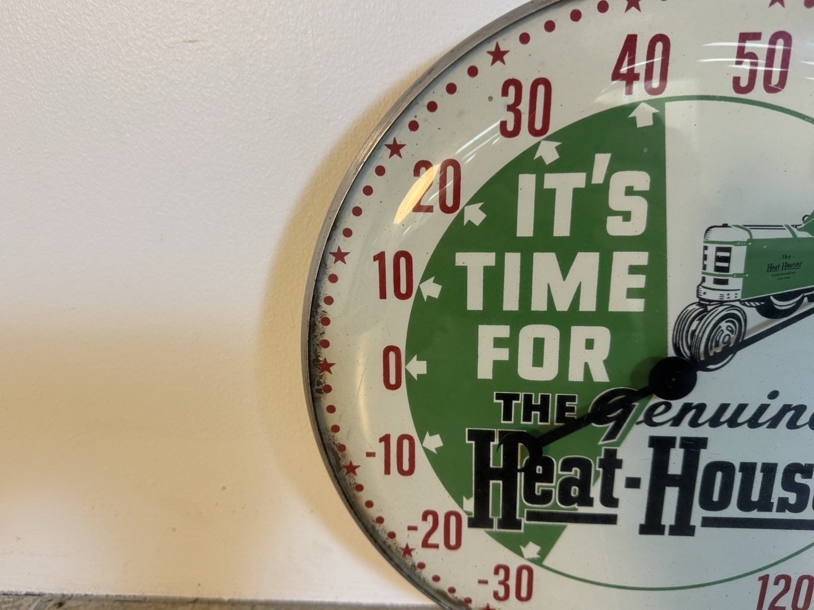 Vintage Pam Tractor Heat Houser Dealer Advertising Thermometer VERY SCARCE !!!