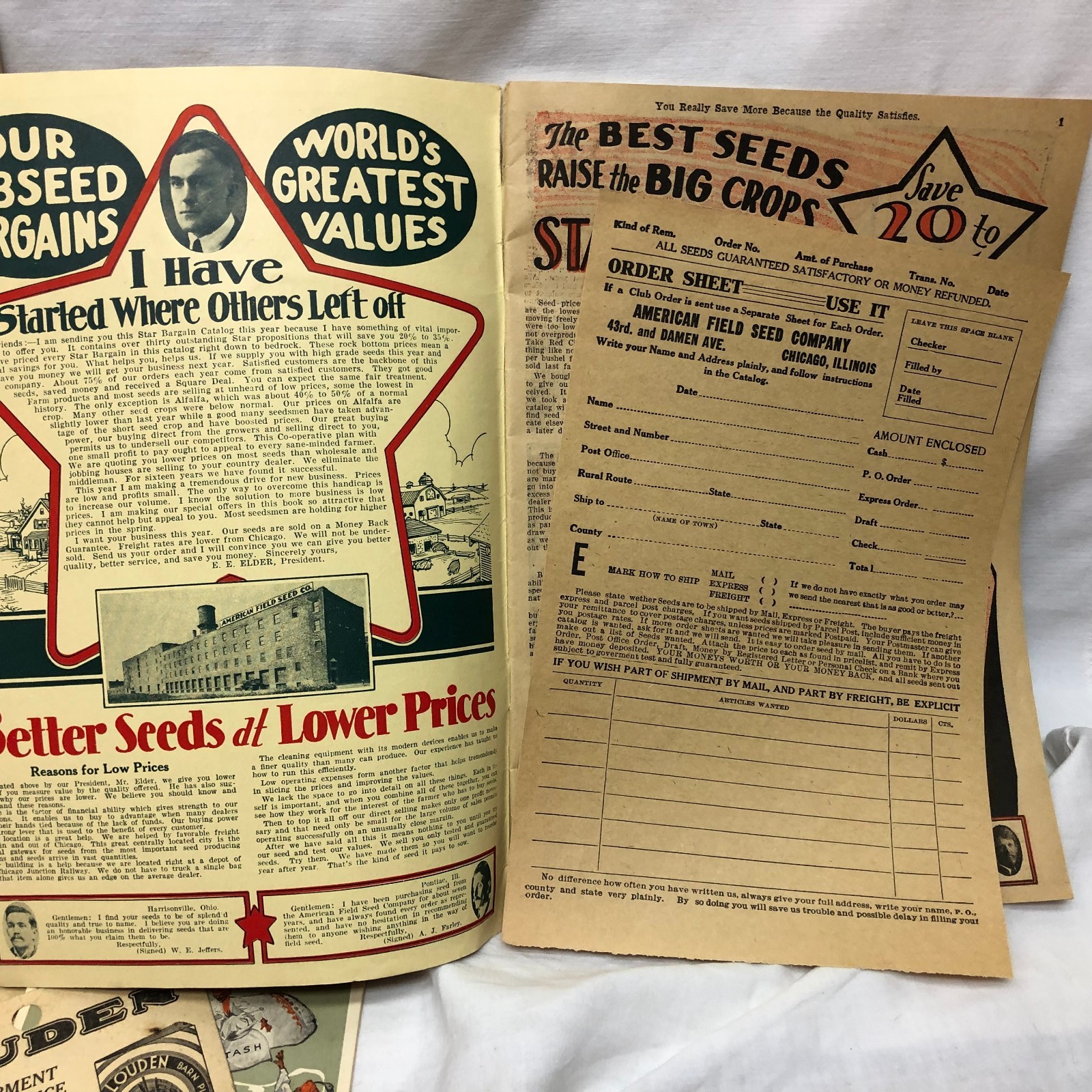 Vintage 1920-30&rsquo;s America&rsquo;s Field Seed Co. Booklet Farming
