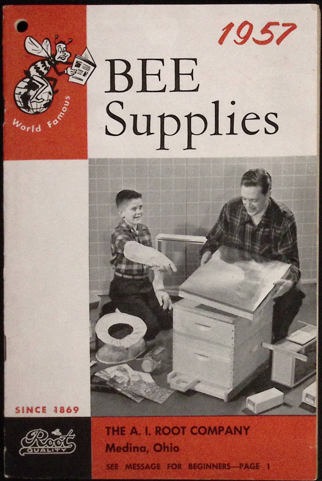 1957 World Fanous Bee Supplies Catalog A I Root Company Medina OH