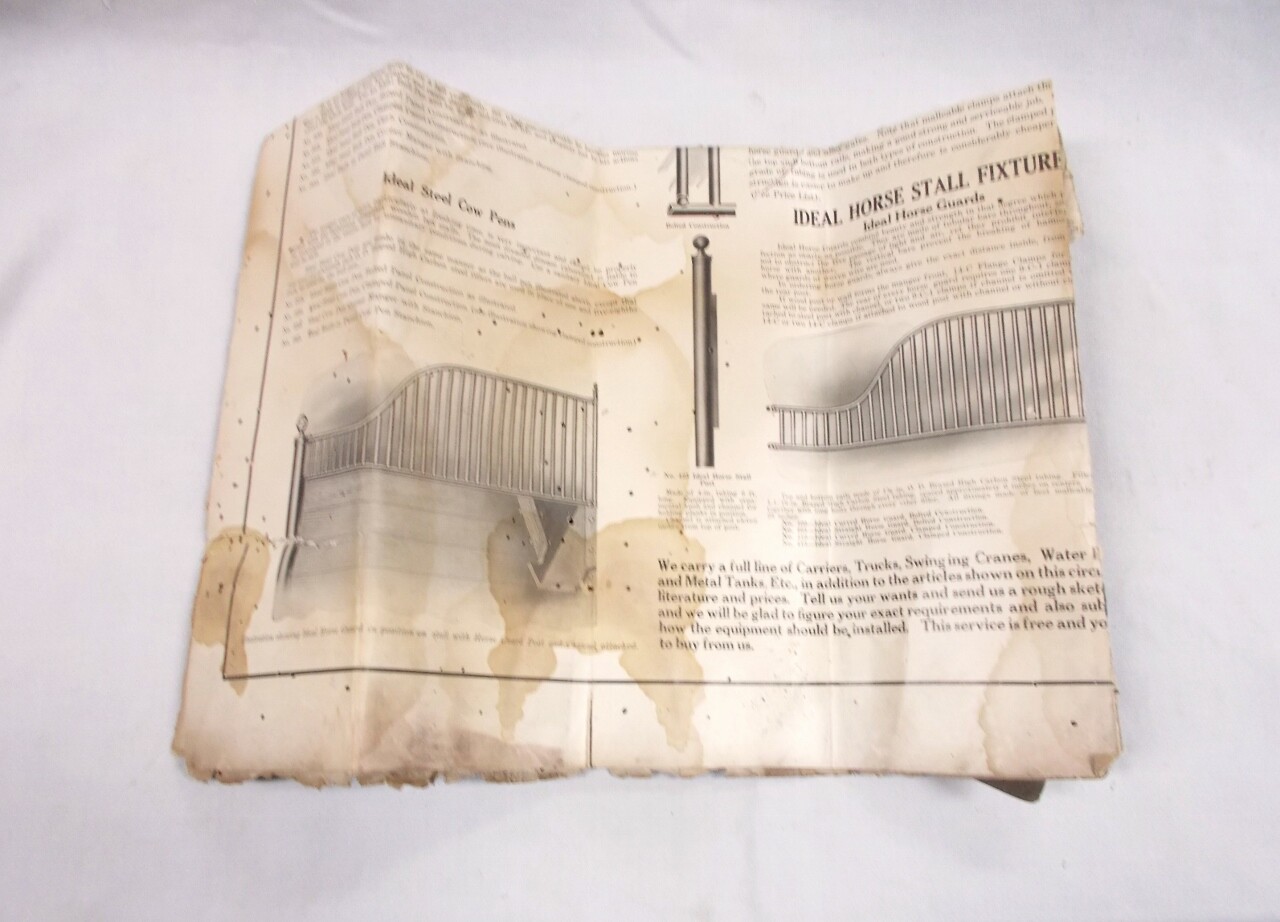 1933 Likely Teens – 2&prime; 7 ½” x 22 ½” Chart/Poster Ideal Barn Equipment Co.