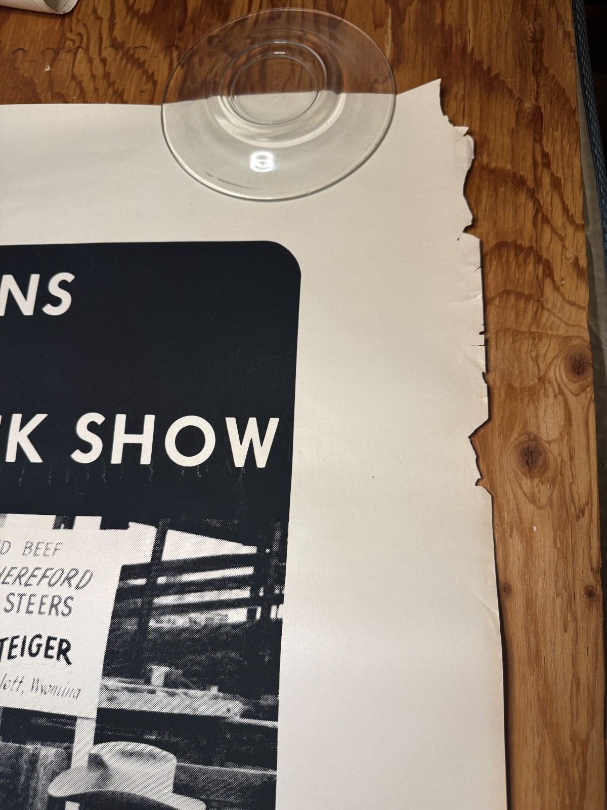 Vintage 1970 National Western Stock Show ABS American Breeders Service Ad Poster