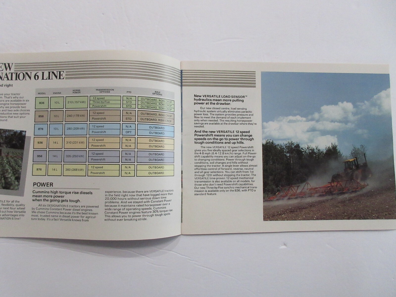 Versatile 836 856 876 936 956 976 4wd Farm Tractor Brochure 1984 24 Pages