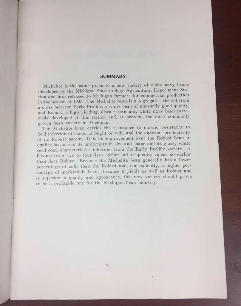 Vintage 1938 MSU Michigan State College Agricultural The Michelite Bean 23 pages