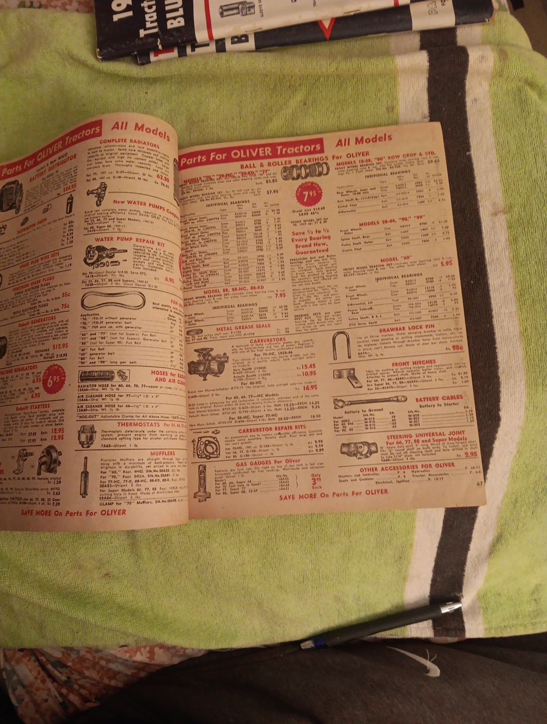 1959 Tractor SUPPLY COMPANY PART GUIDE Blue BOOK Agricultural Machinery Magazine