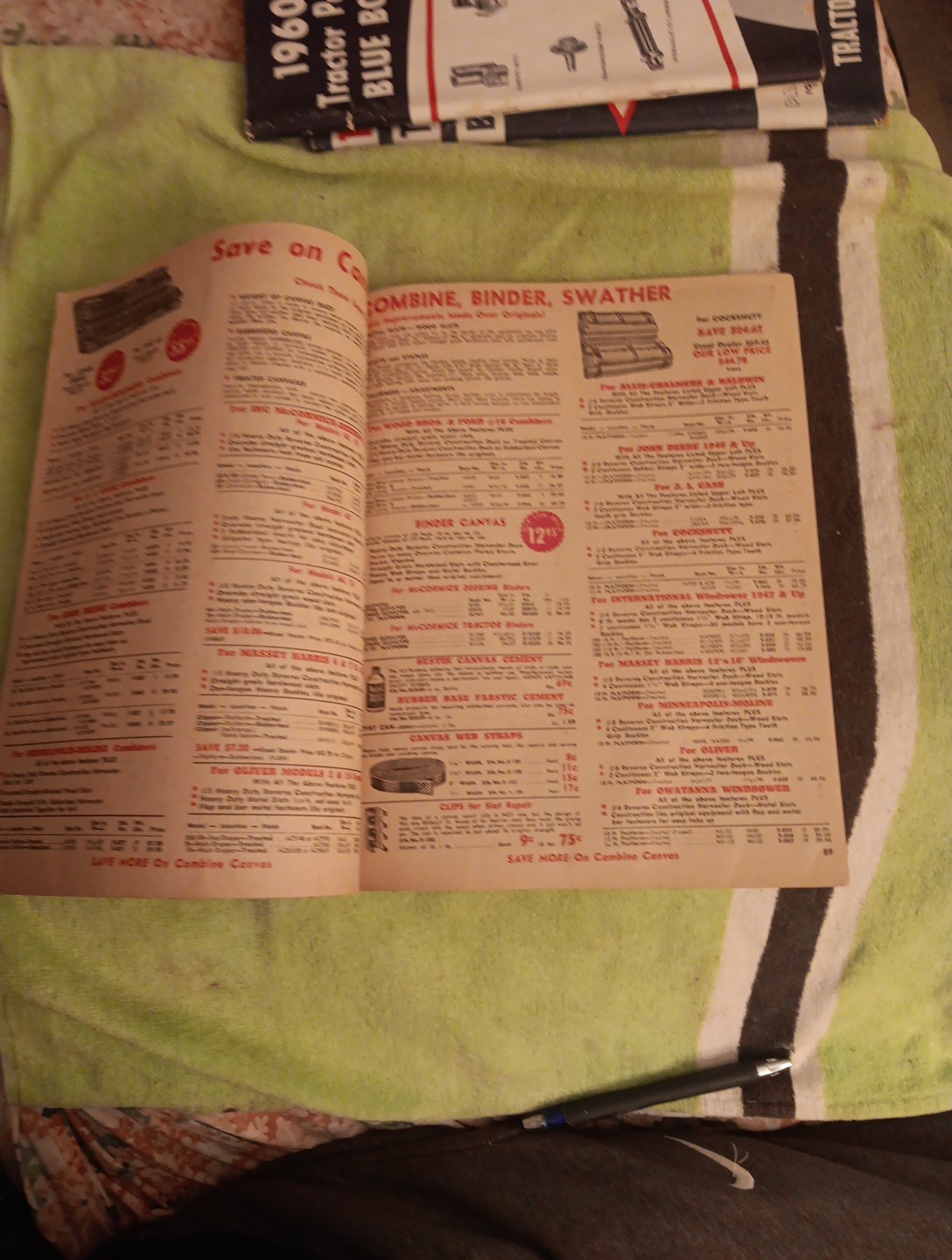 1959 Tractor SUPPLY COMPANY PART GUIDE Blue BOOK Agricultural Machinery Magazine