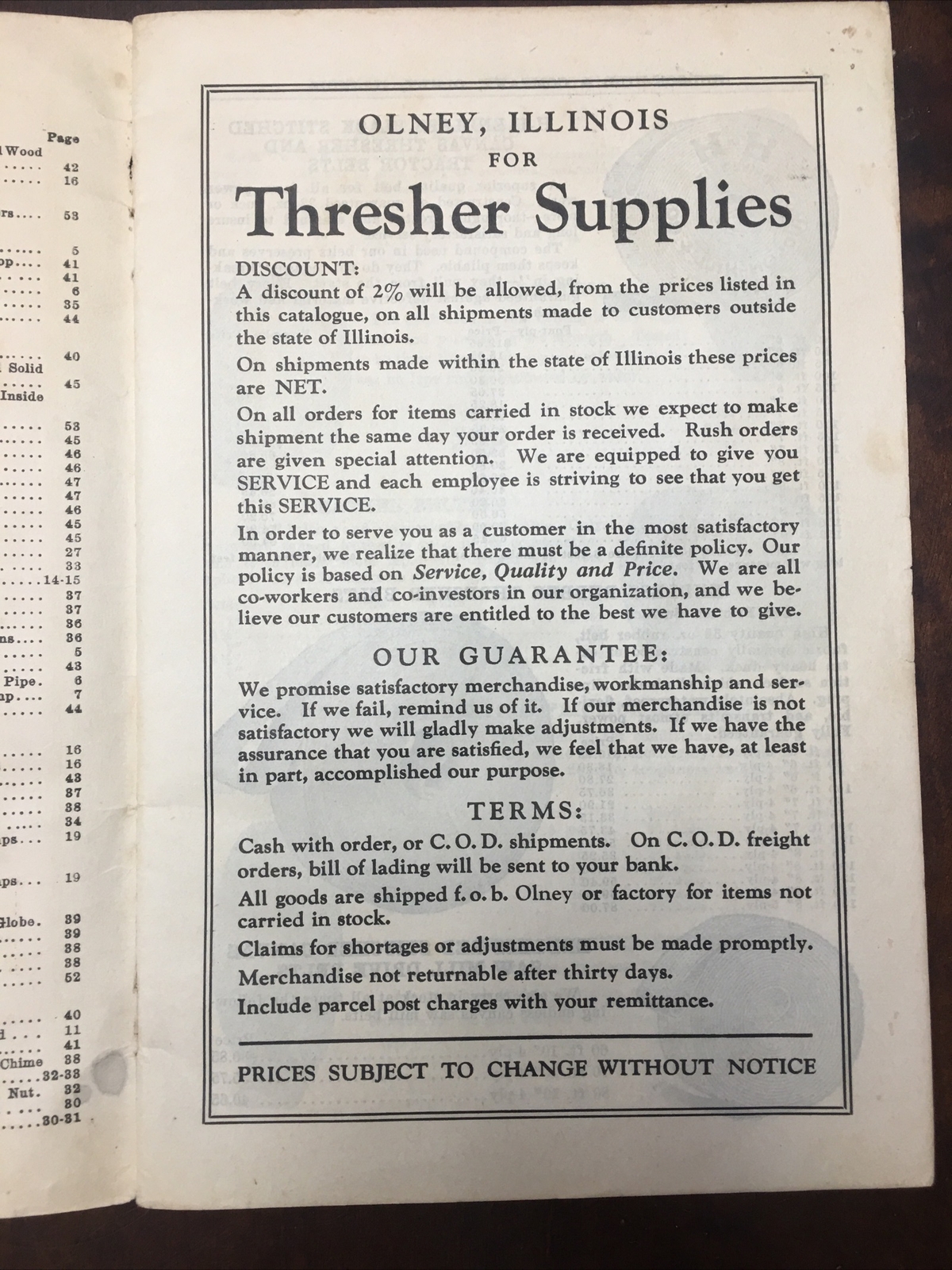 1935 Thresher and Mill Supply Catalogue Hudson-Hill & Co
