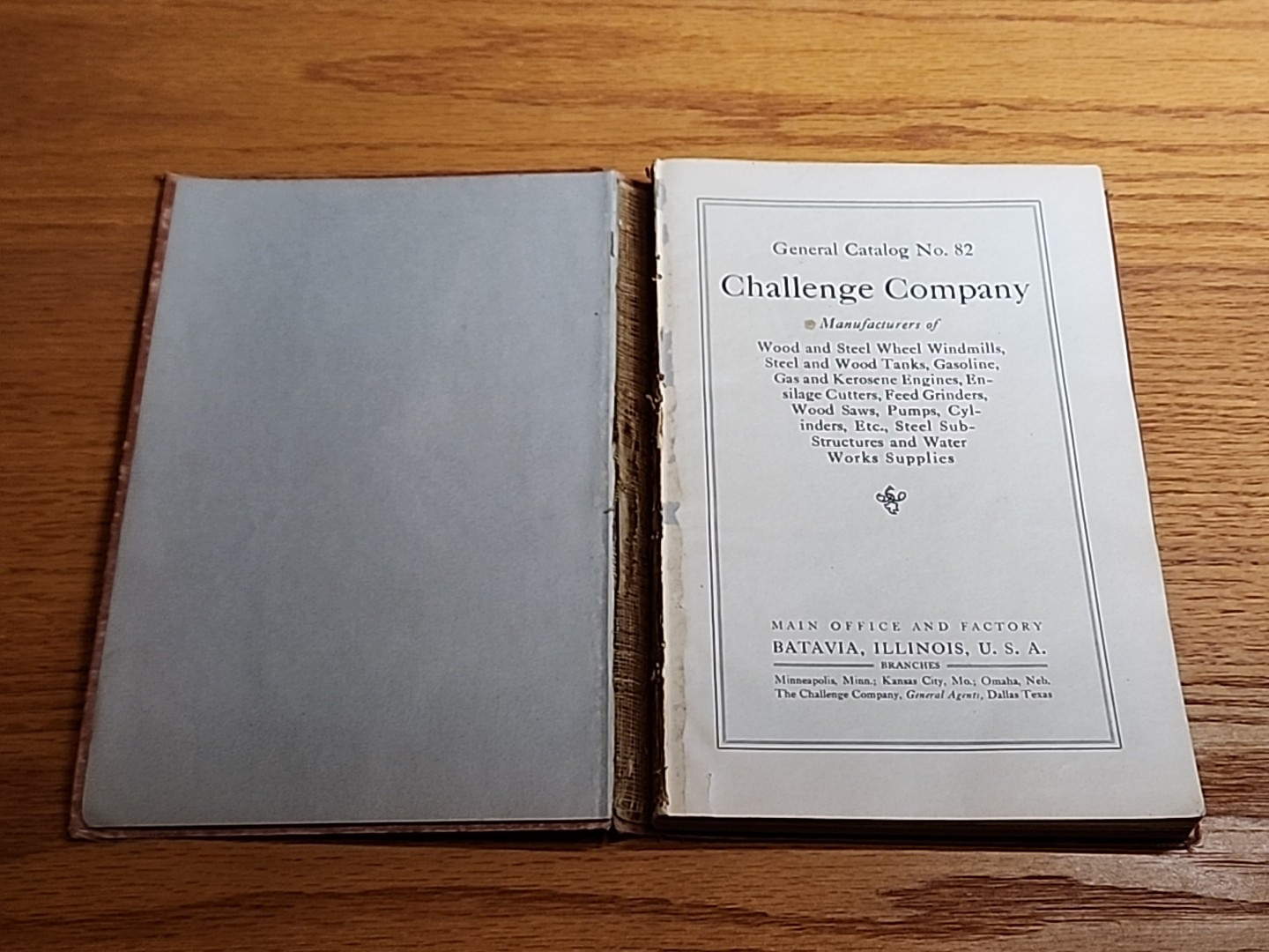 Challenge Company General Catalog No 82 Windmills Pumps Hit Miss Engines