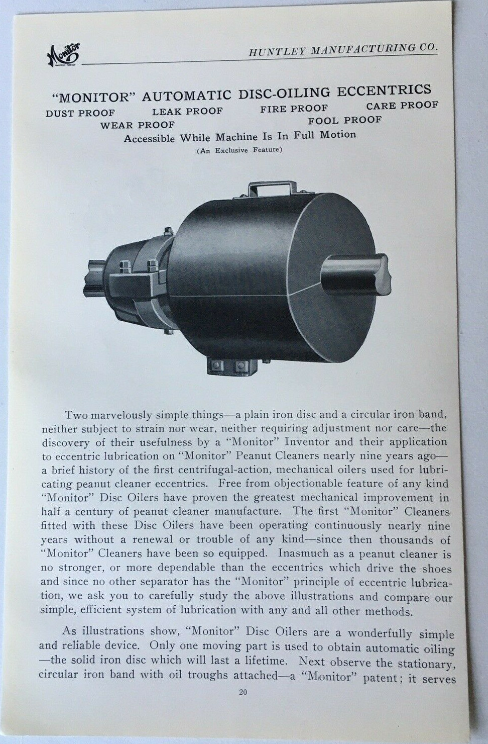 Vintage Original 1920 Industrial Ad “Stick Machine” by Monitor