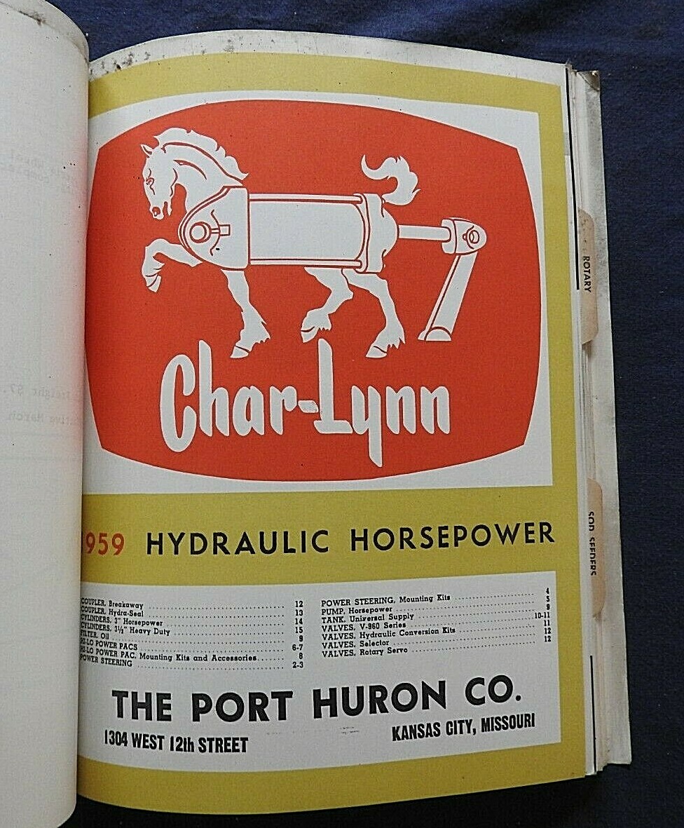 1958 Port Huron Farm Equipment Catalog Martin & Kennedy St. Louis MO Missouri