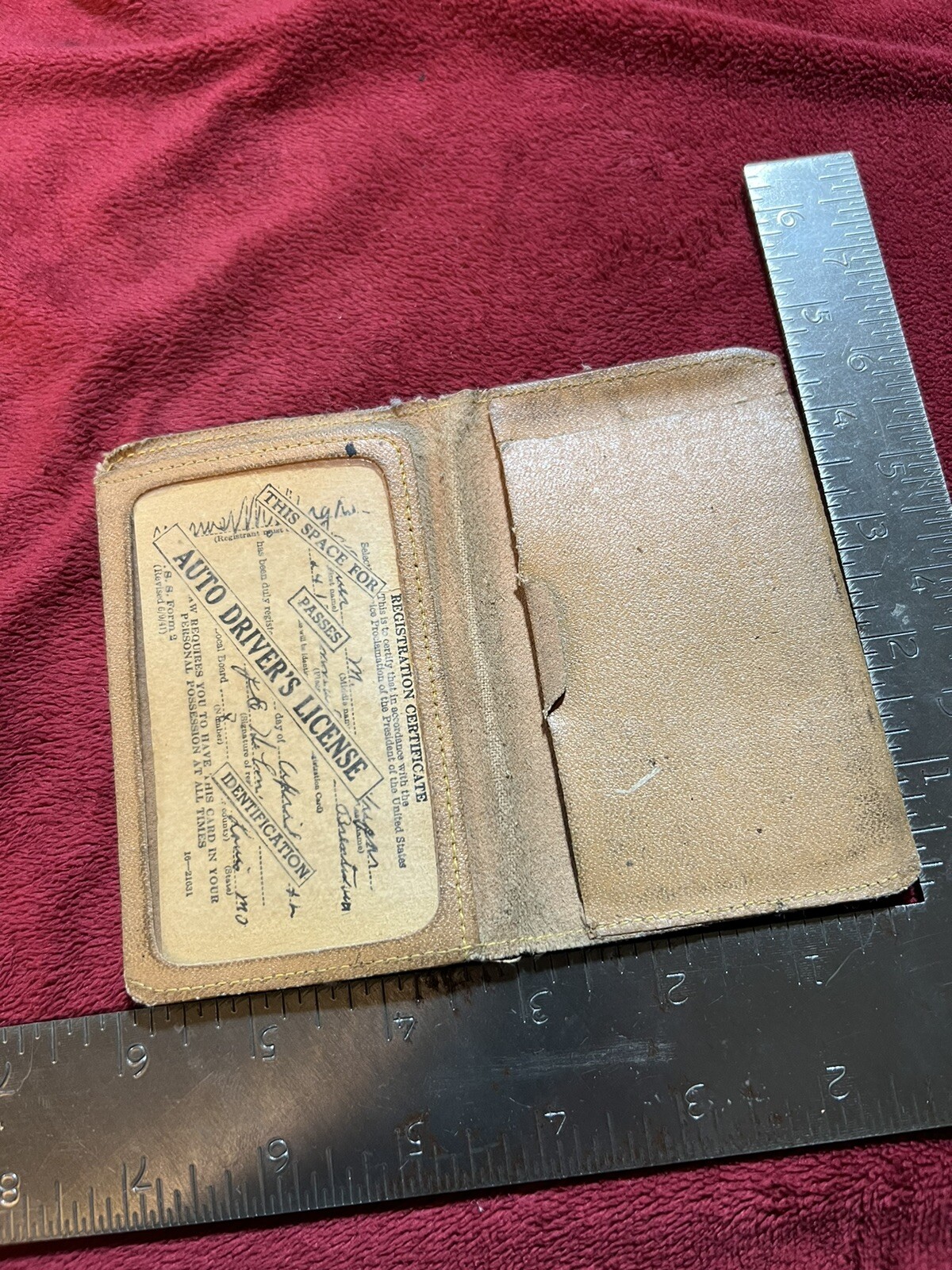 Vintage Keep’Em Rolling Wallet, Chas. O. Nichols Implement in Hot Springs, SD.