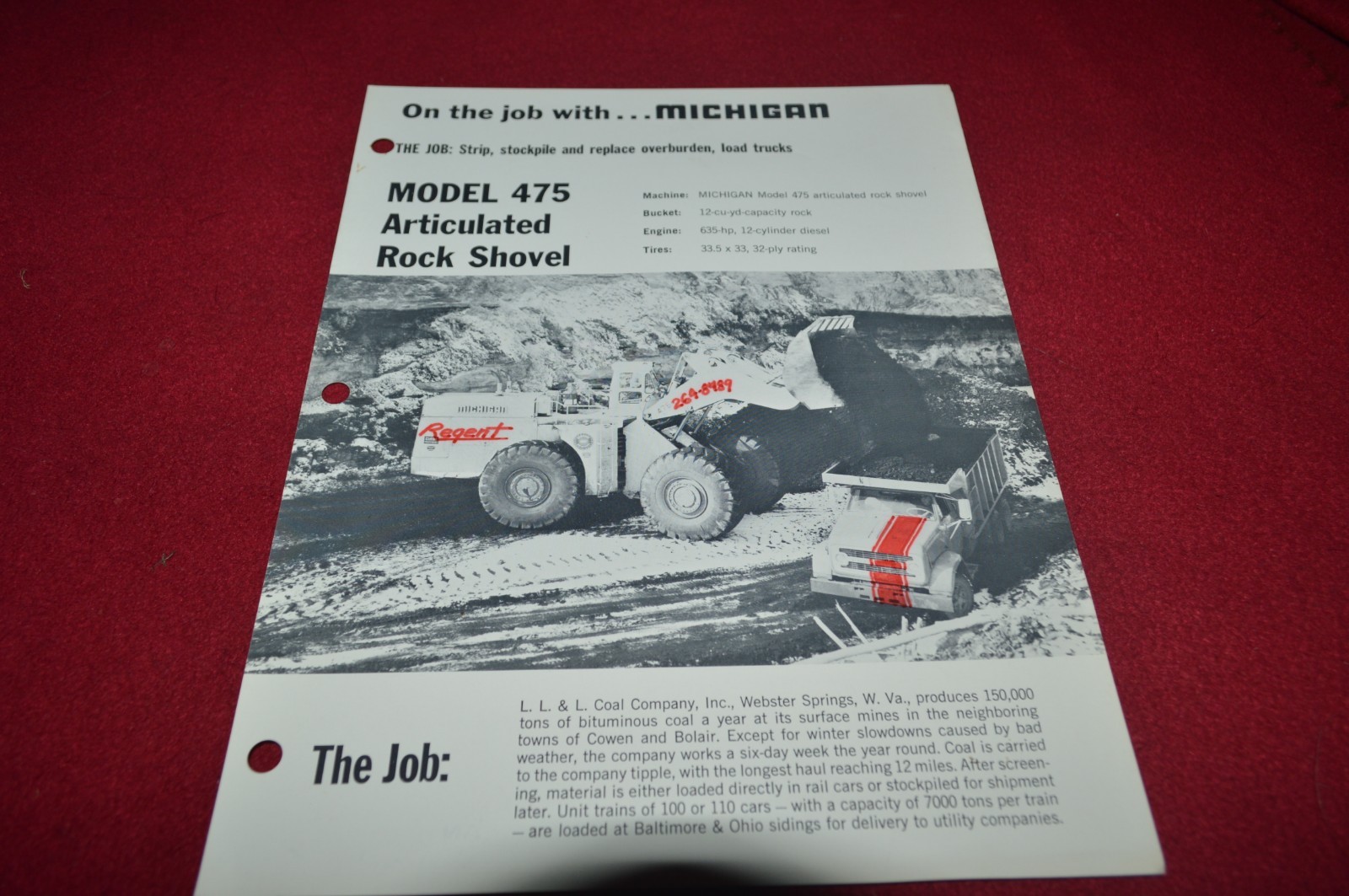 Michigan 475 Wheel Loader Dealer&rsquo;s Brochure GDSD7 ver2