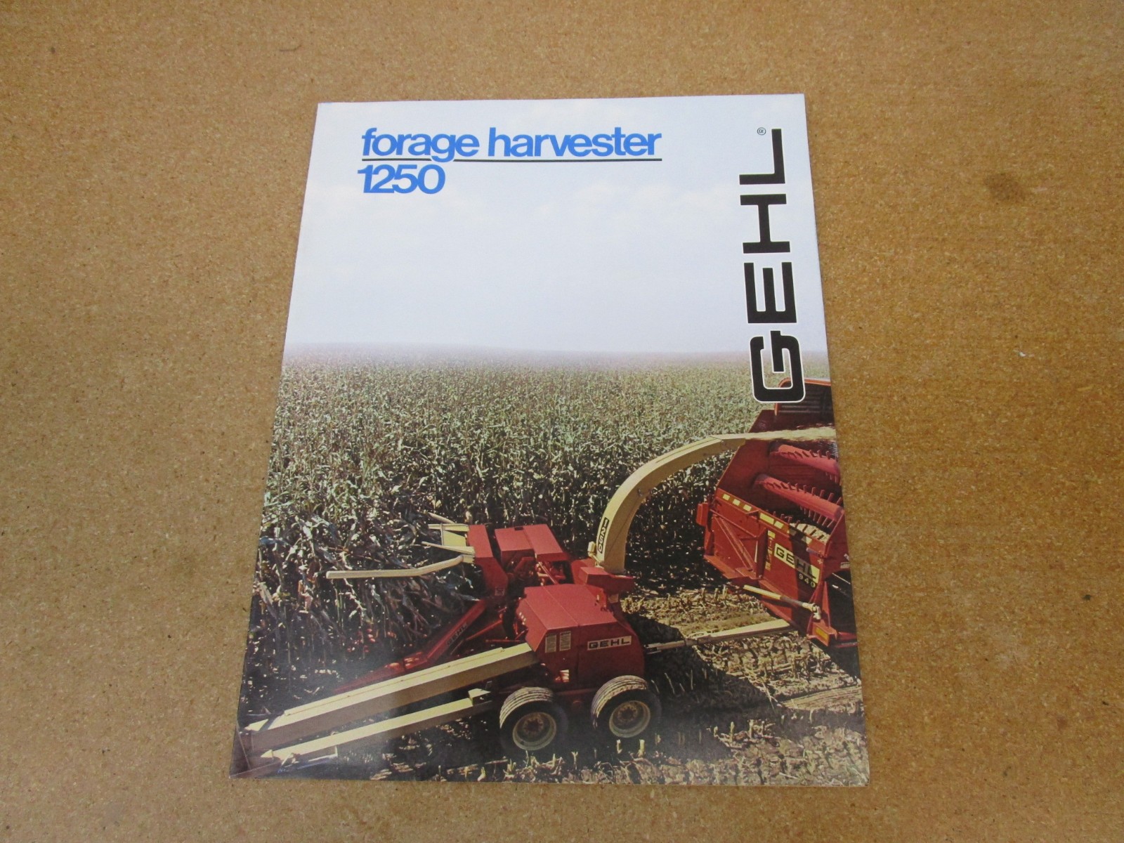 1981 Gehl Forage Harvester 1250 chopper sales brochure 12pg ORIGINAL farm lit