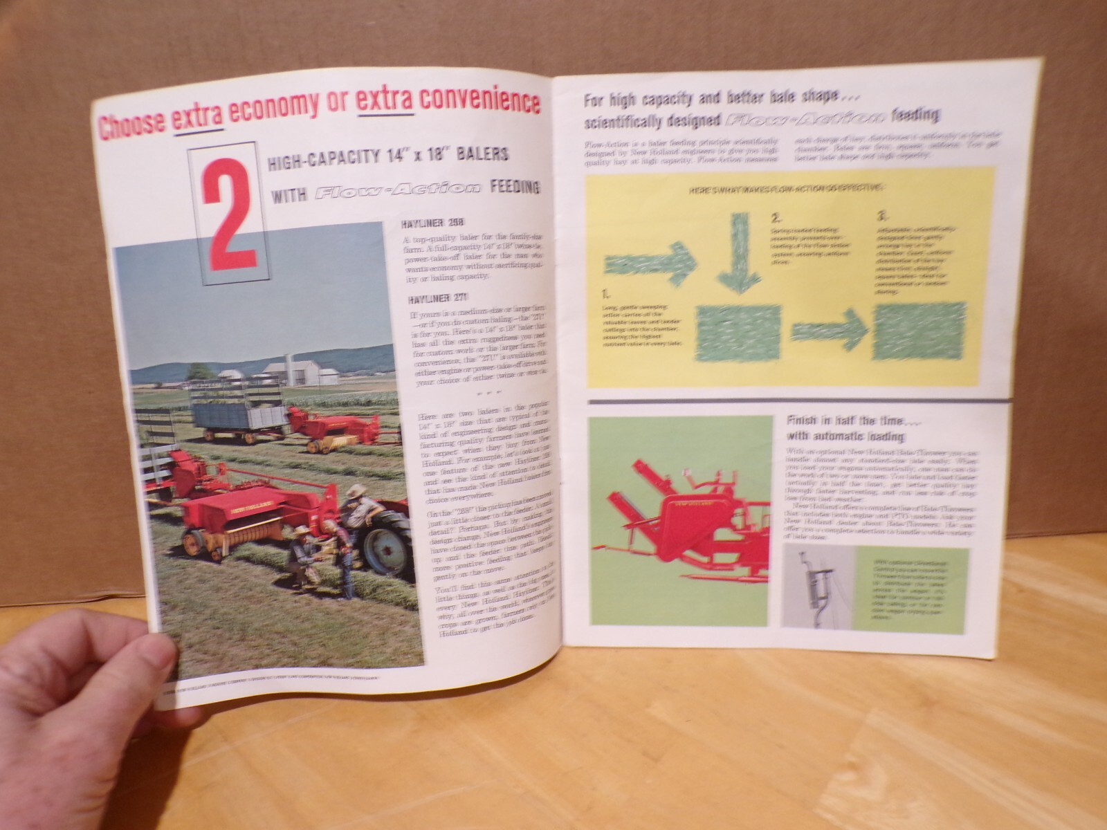 1963 New Holland Hayliner Dealer Brochure Catalog Advertising Agriculture