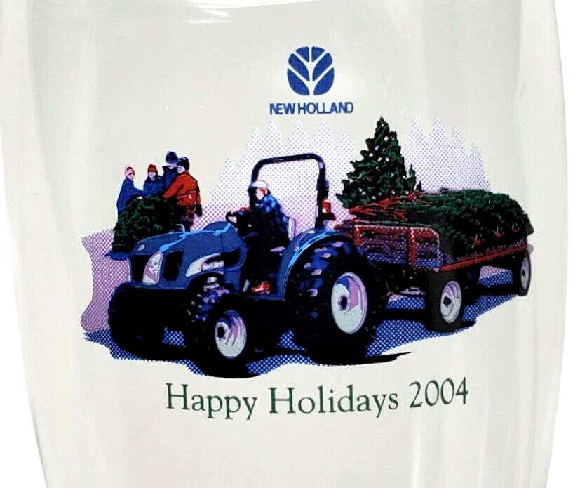 New Holland – Happy Holidays 2004 Pilsner Glass(es) Tractor with Christmas Trees