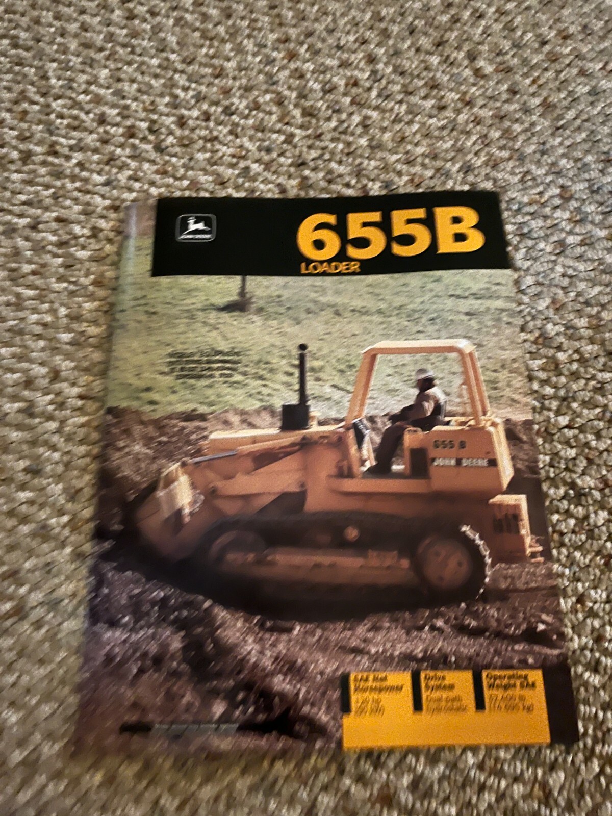 John Deere Earth 655B Crawler Loader For 1992 Brochure DCPA17