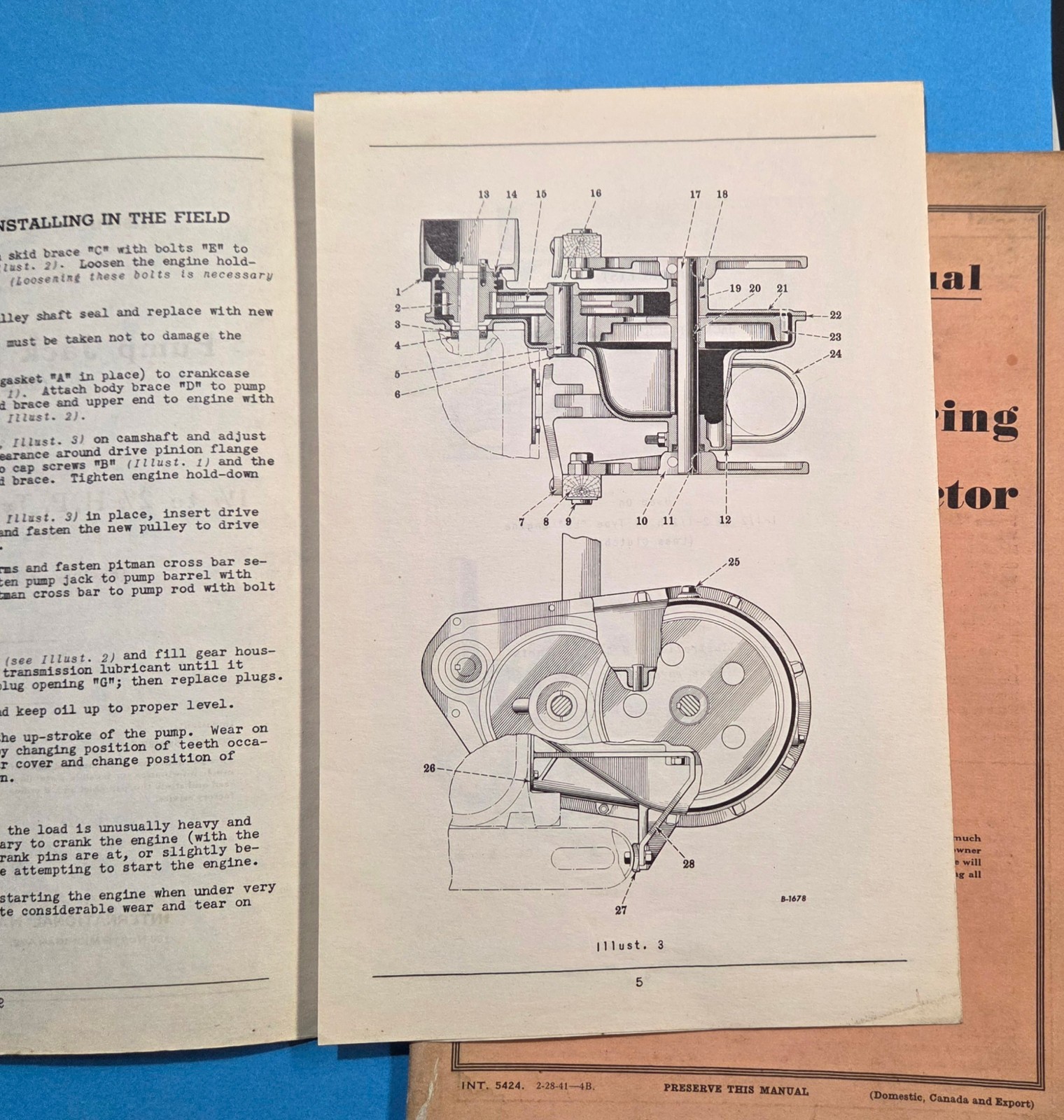 Vintage McCormick Deering WD 9 Tractor Manual 1941 WWII Tires