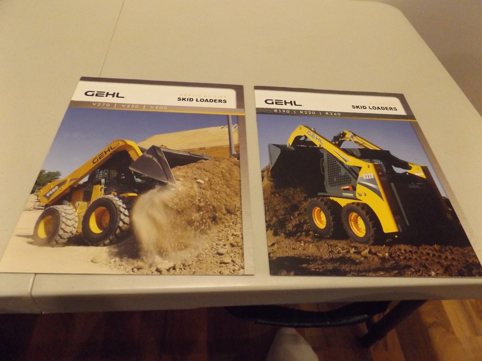 2-pc. GEHL SKID LOADERS, GEHL VERTICAL-LIFT LOADERS, R-SERIES, V270/V330 2012