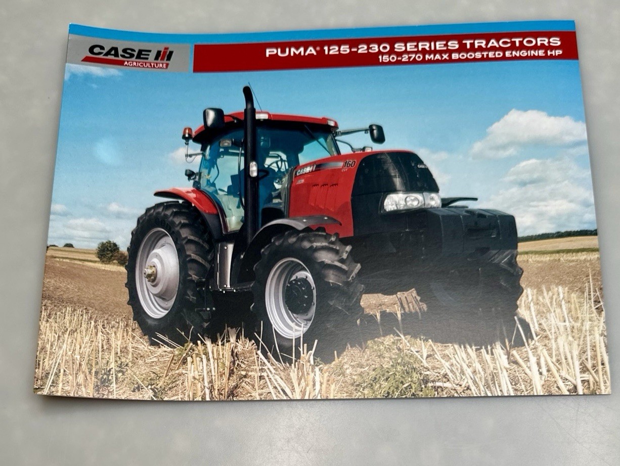 Case IH PUMA 125-230 Series Tractor Sales Brochure Literature Advertising 2010