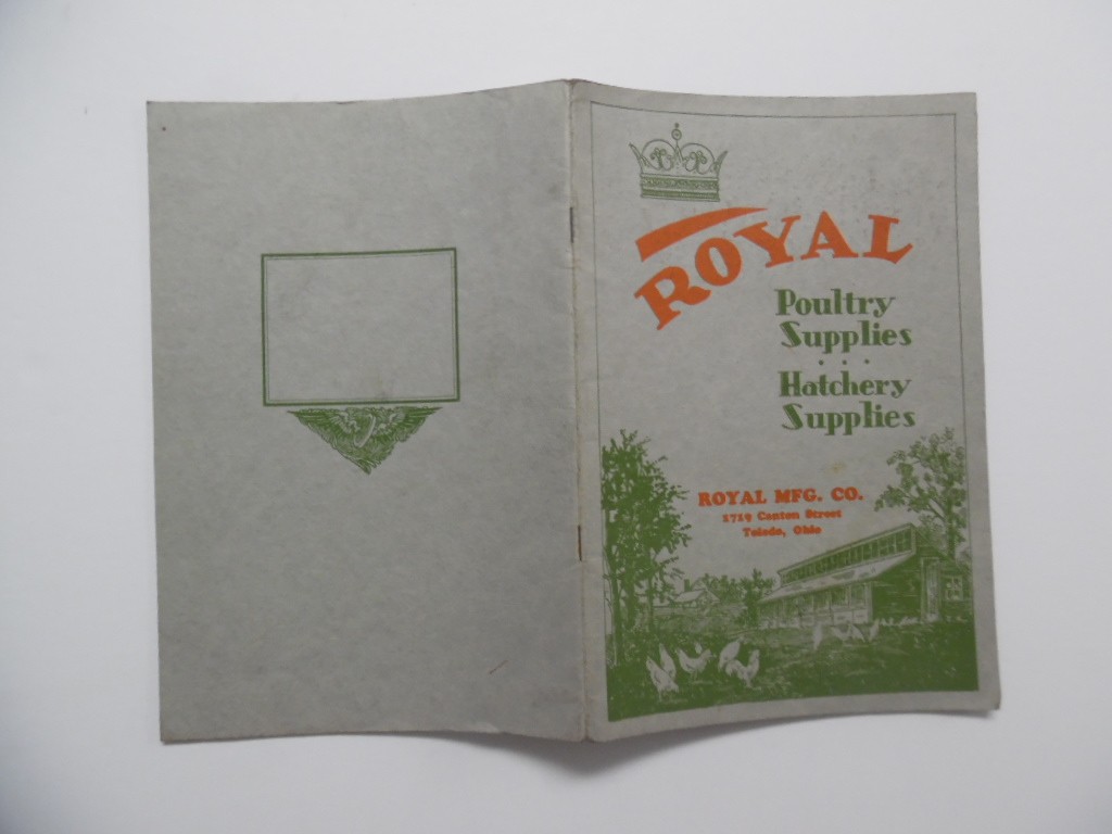 c.1940s Royal MFG. Co Poultry Supplies Hatchery Supply Catalog Brochure Vintage