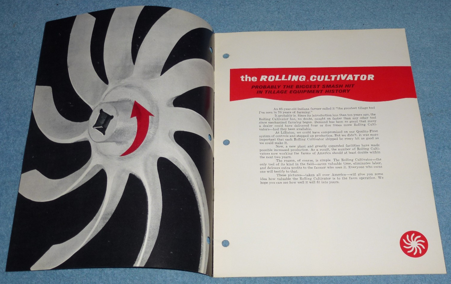 1973 Lilliston-Lehman 2000 Series Rolling Cultivator Brochure Specs Price List