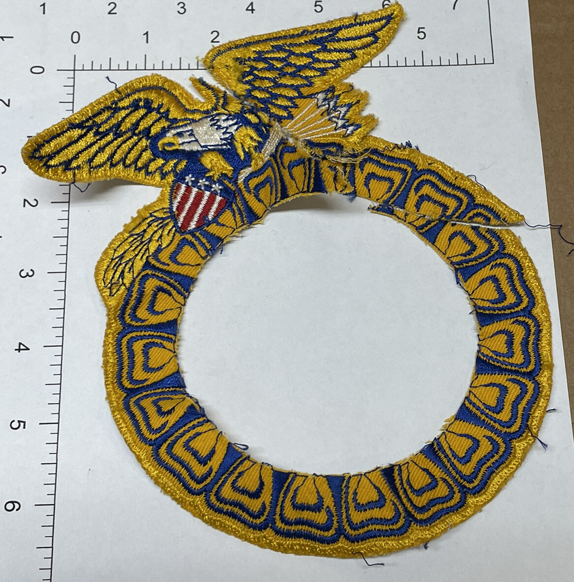 Vintage Future Farmers of America (FFA) Patch RARE Emblem Round Logo Eagle