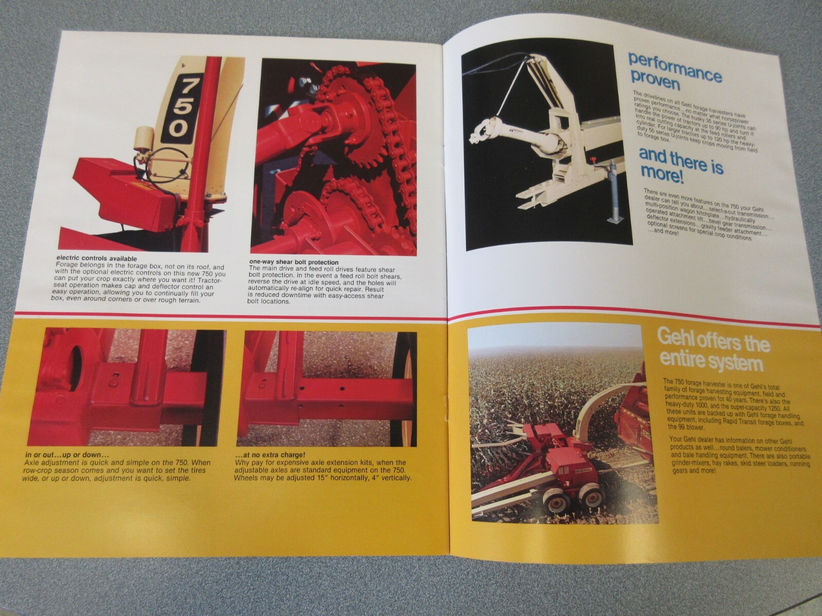 Gehl 750 Forage Harvester Brochure 1981