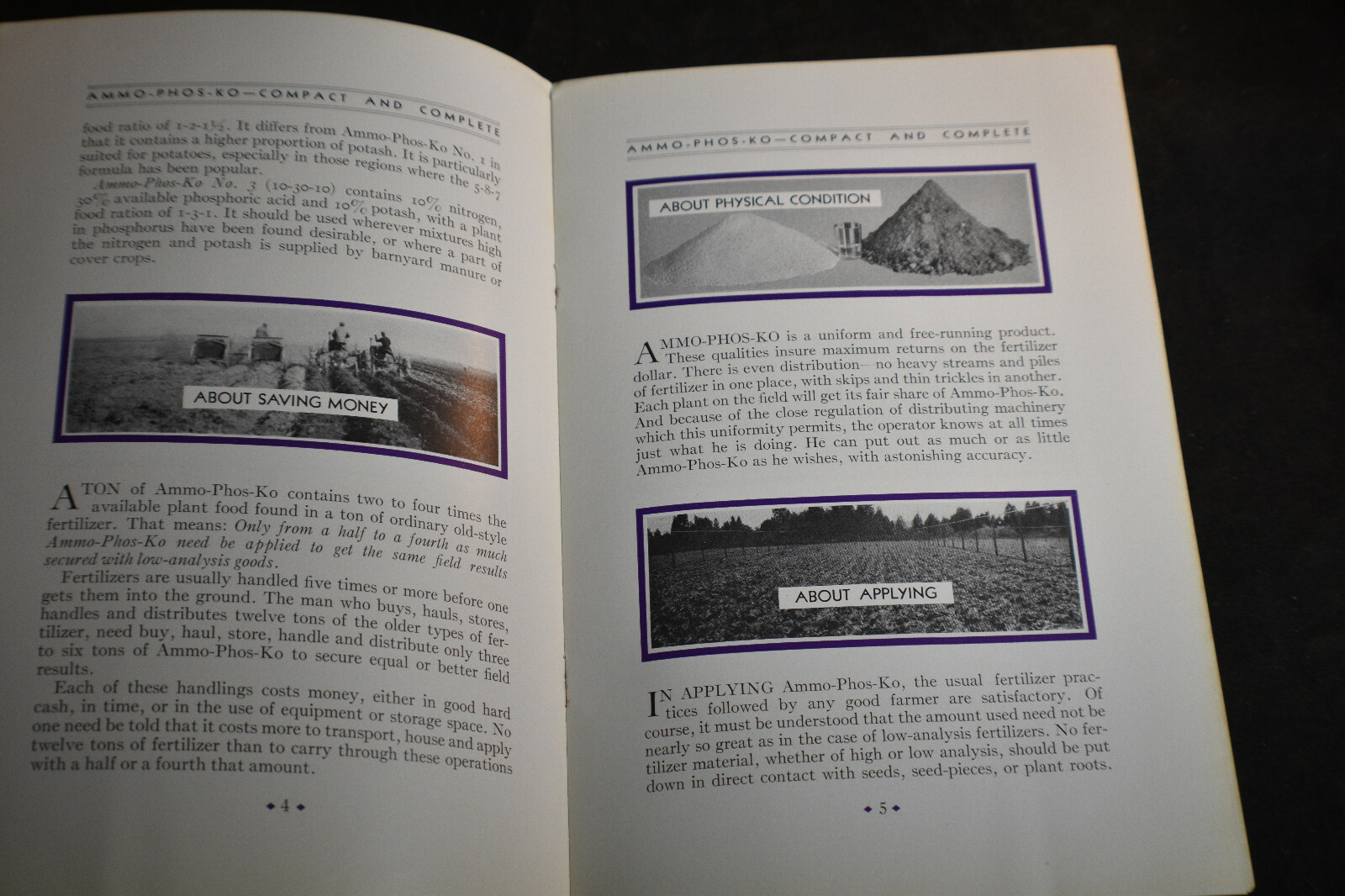 1930 About High Analysis Fertilizers – American Cyanamid Company