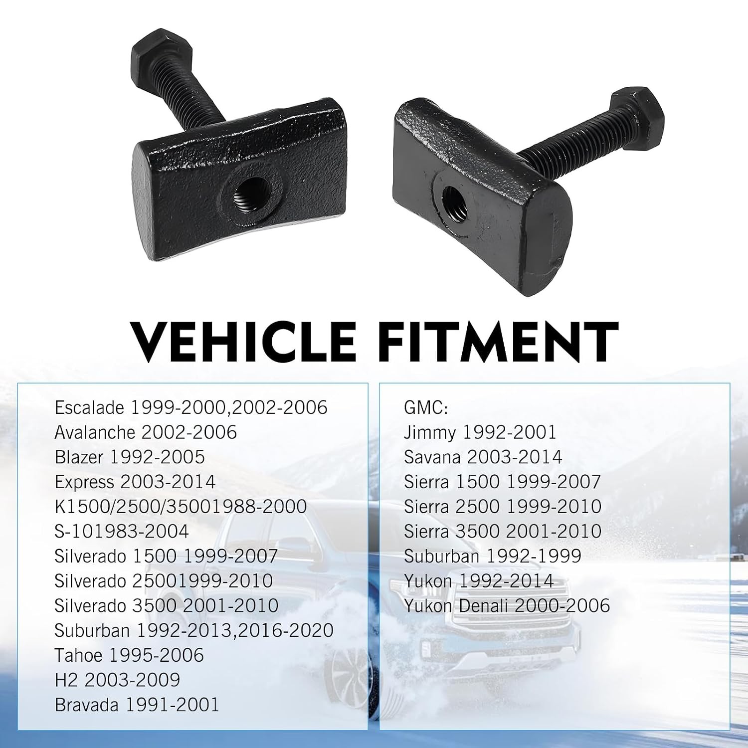 WZP 2PCS Torsion Key Tool, Torsion Bar Unloading Tool Adjustment Block Nuts with