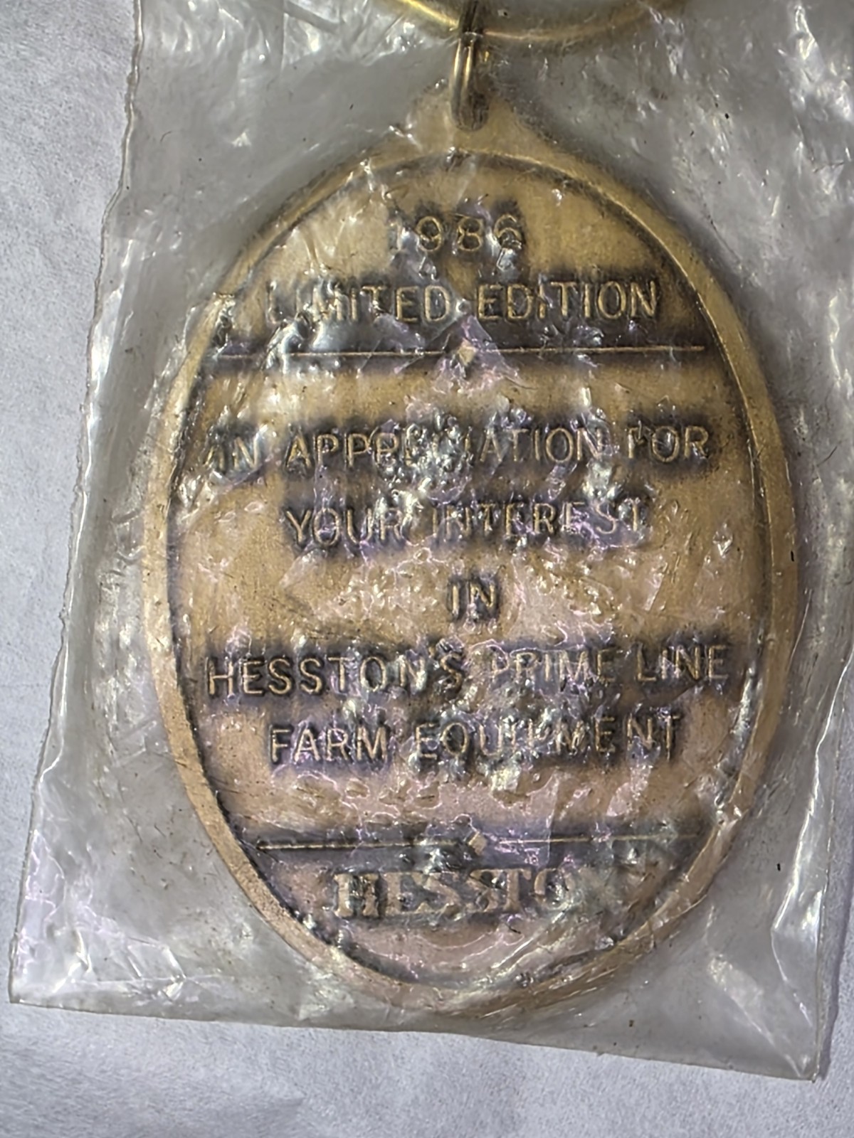 Hesston Prime Line 1984 1985 and 1986 Limited Edition Tractor Keychains