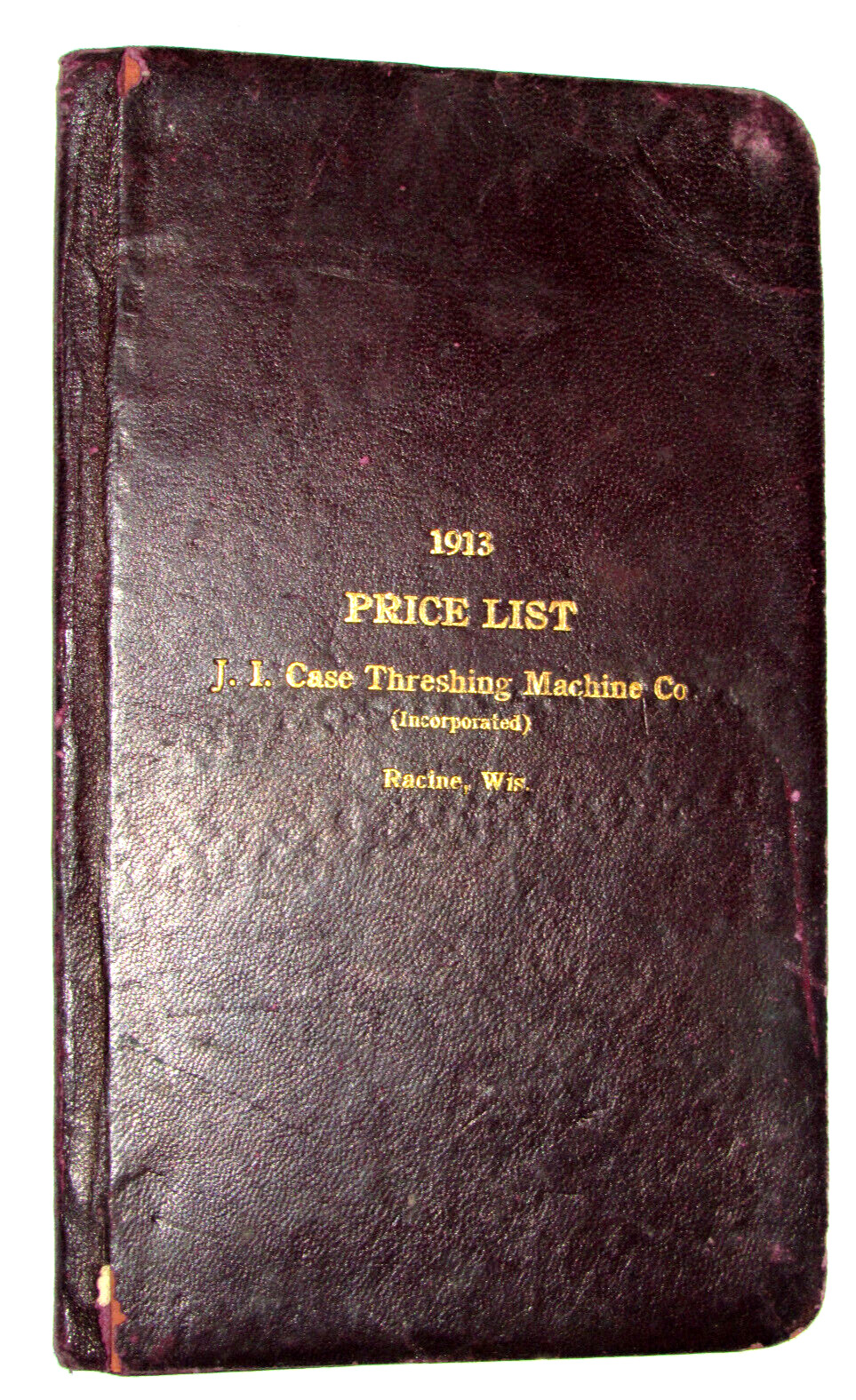 VINTAGE 1913 J. I. CASE THRESHING MACHINE CO PRICE LIST! SALESMAN&rsquo;S COPY! JI