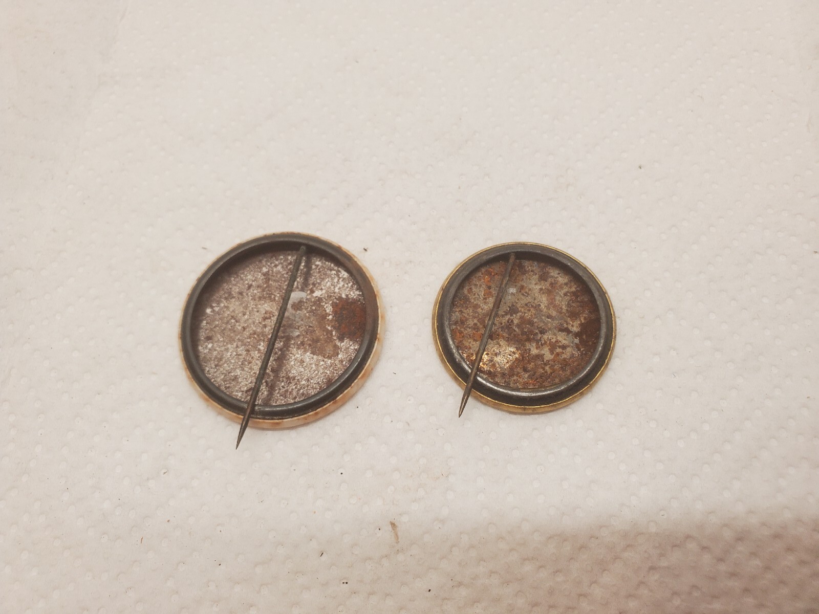2 Metal Pinback Buttons Souvenir Dairy Cattle Congress Horse Show Waterloo Iowa