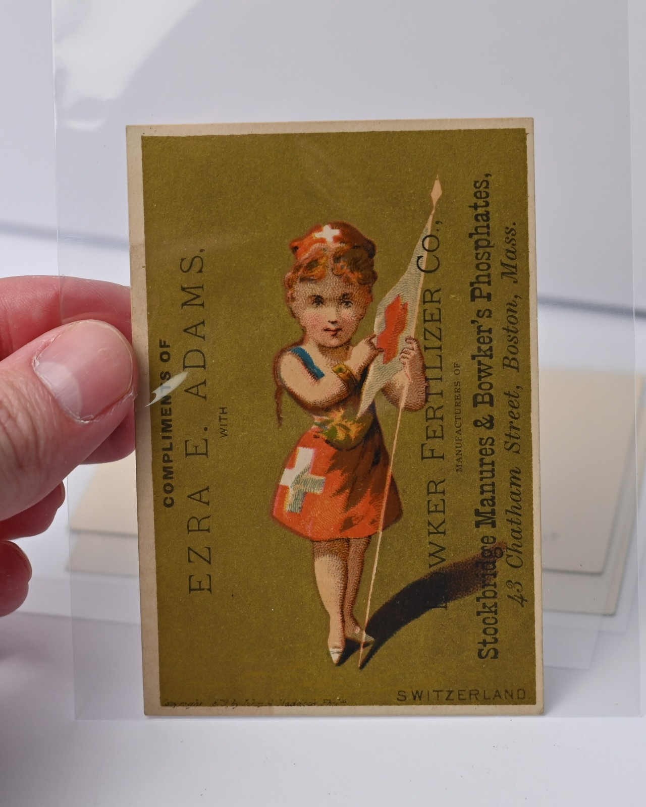 Bowker Fertilizer Co Boston Mass Trade Card Lot of 4