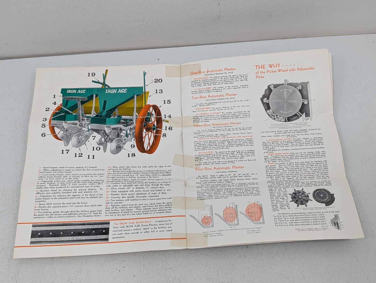 Vintage Farquhar Co. Iron Age Potato Planters Dealer Sales Brochure Original