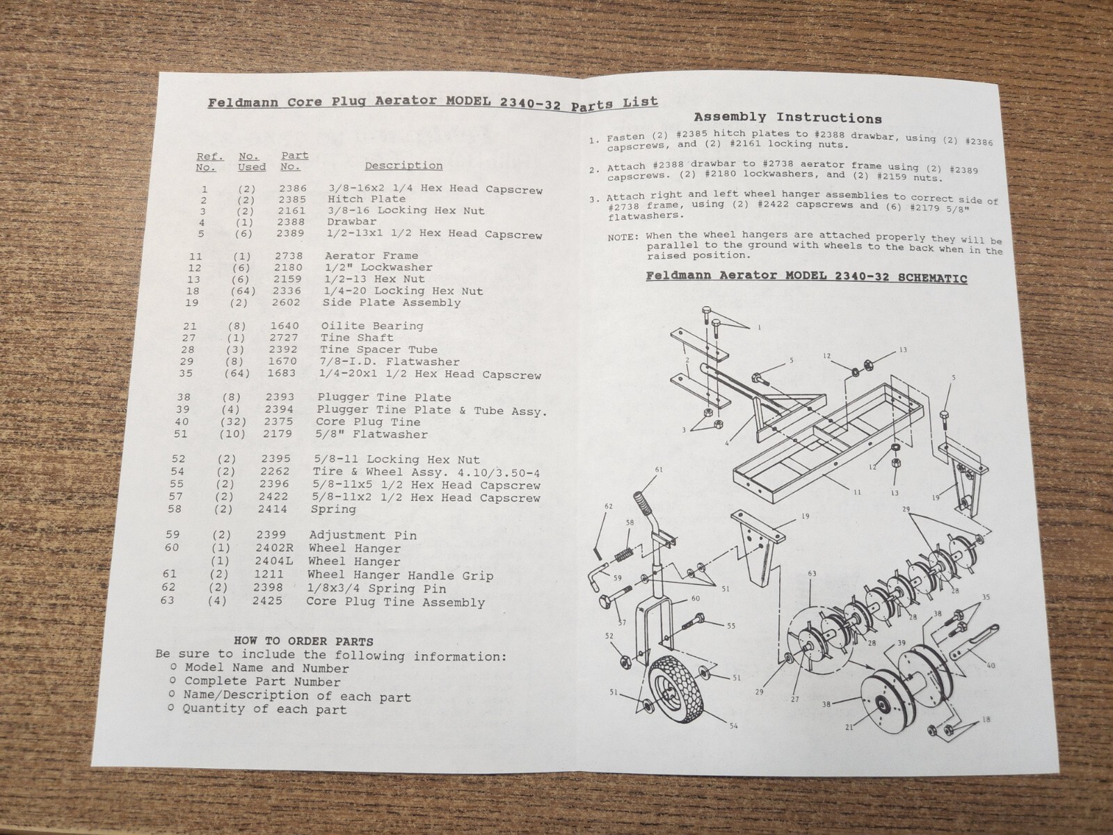 Feldmann advertising: Portable Augers, Aerator Manual, and the Devil Stick