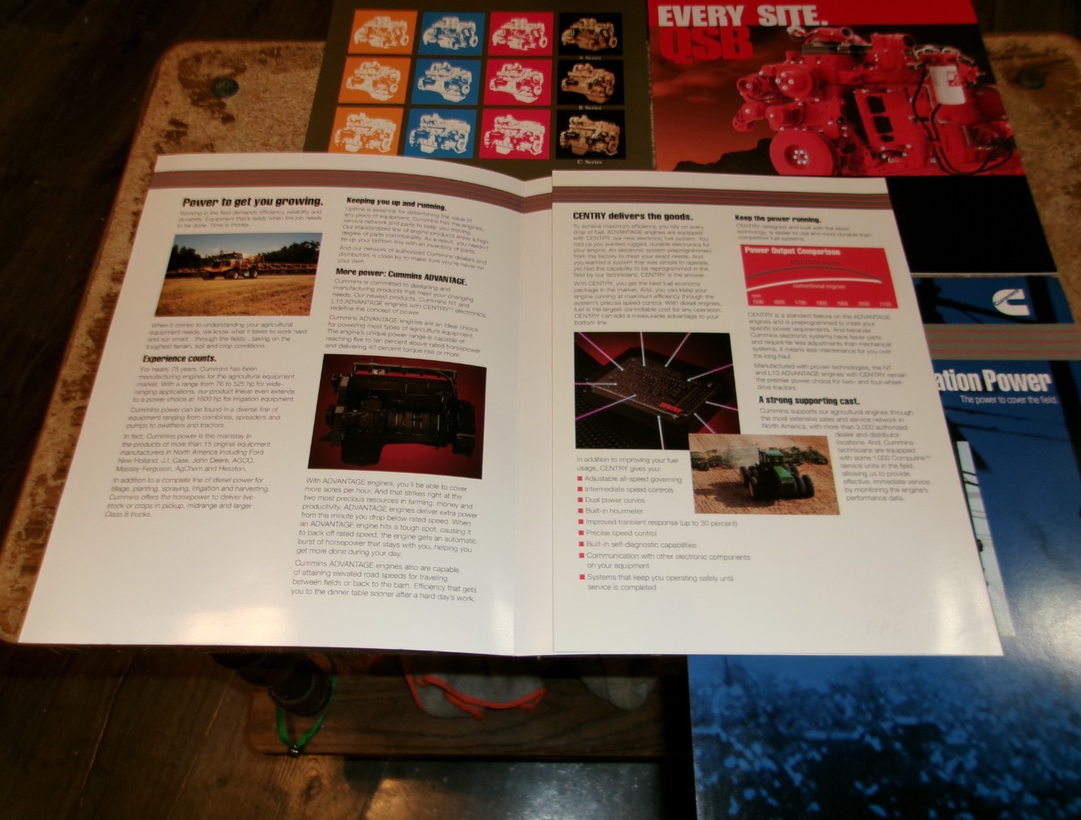 4-lot 1990&rsquo;s cummins engine brochures in nice shape used