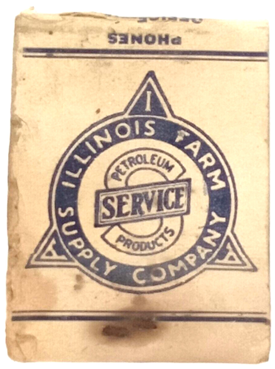 MCM Agricultural Advertisement Matchbook Jacksonville IL Farm Supply 1950s