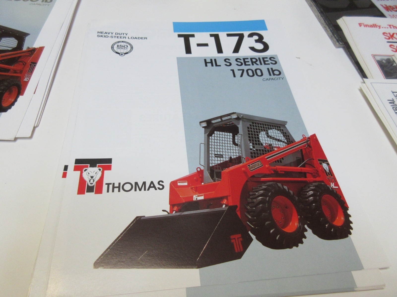 Thomas T-173 Skid Steer Loader Brochure 4 pages