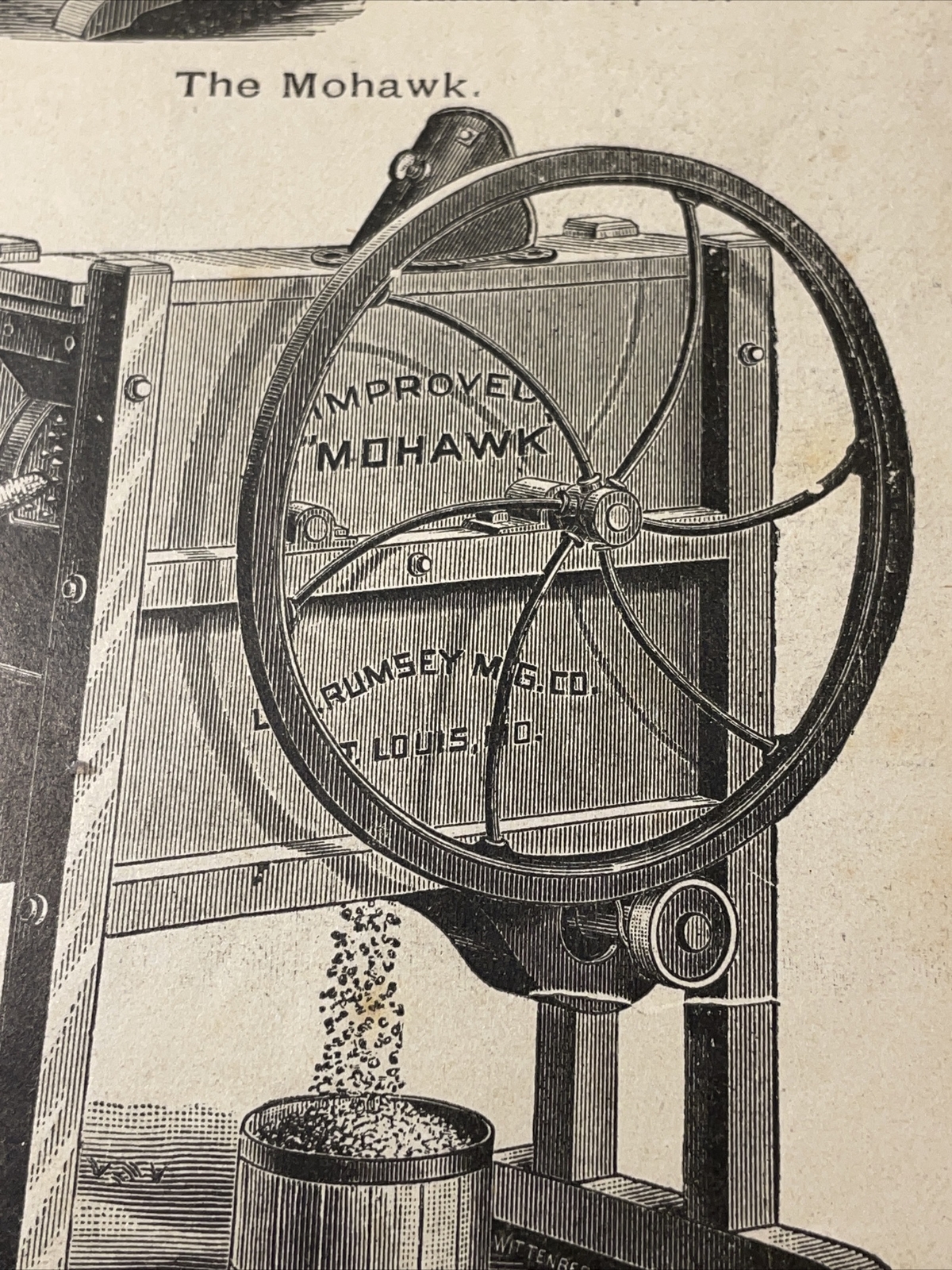 1891 Baldwin – Mohawk Corn Sheller (St. Louis) – Farm Advertising – New Orleans