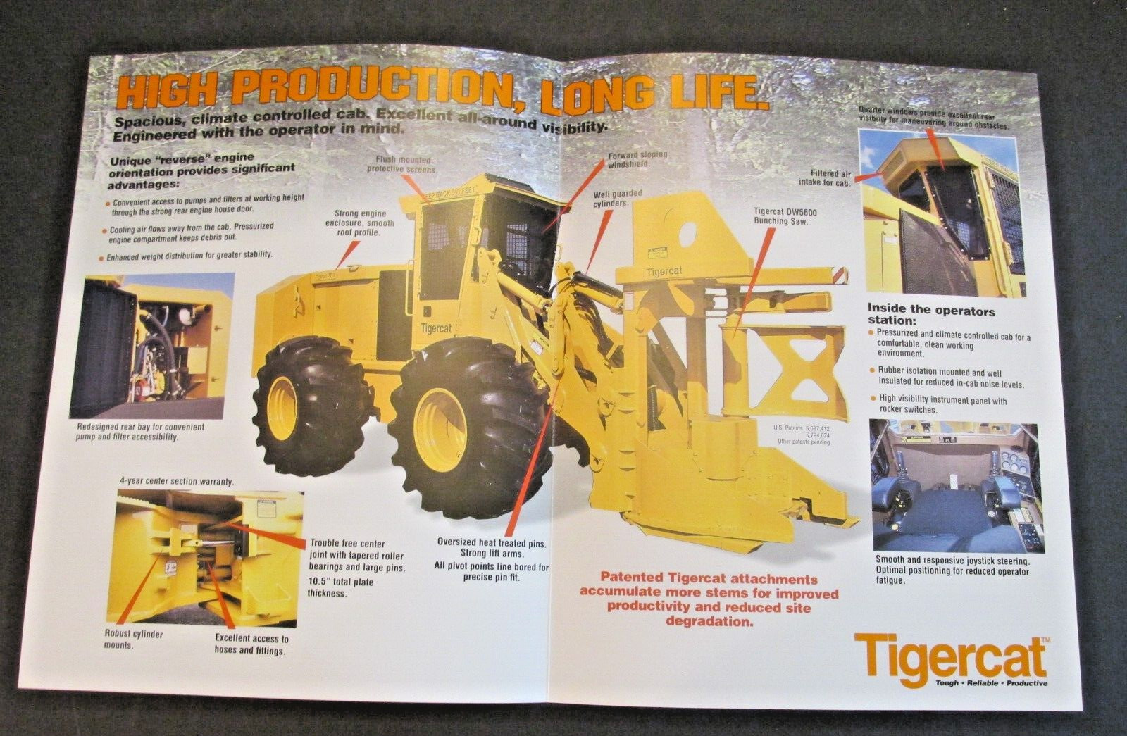 TIGERCAT 726B Feller Buncher Dealer Paris Ontario Canada Ad Brochure