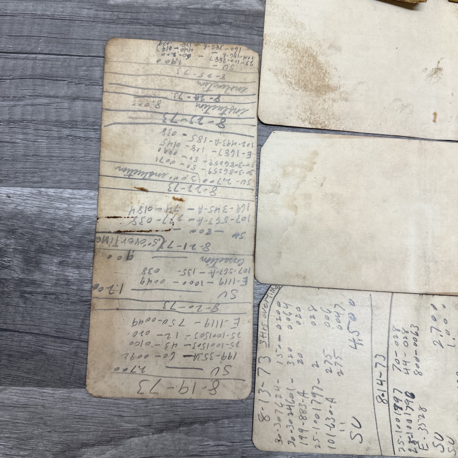 White Farm Equipment Co. Charles City, Iowa Employee Time Cards, Handbook Union