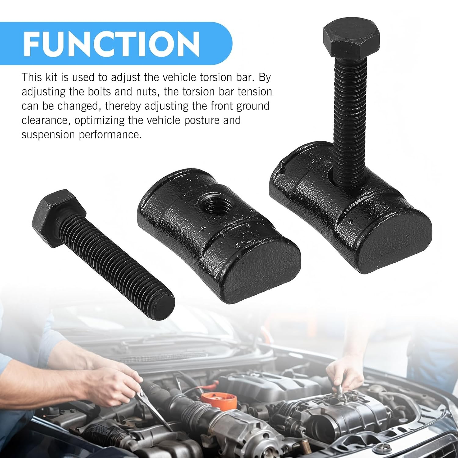 WZP 2PCS Torsion Key Tool, Torsion Bar Unloading Tool Adjustment Block Nuts with
