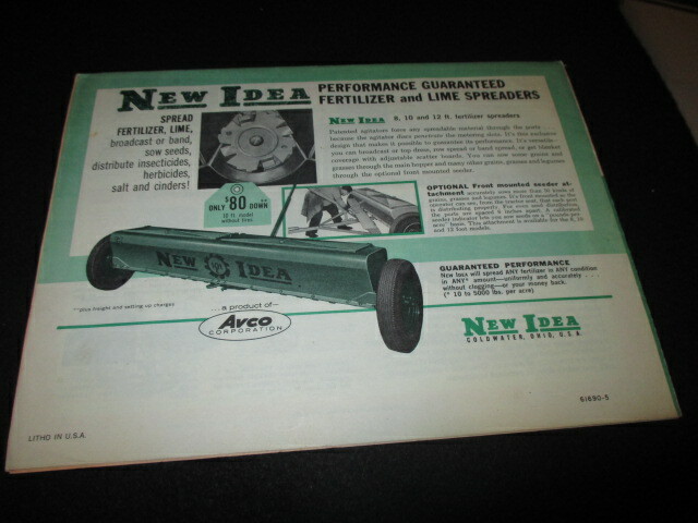 New Idea Hay Tools Buying Guide Mailer Brochure Conditioner Mowers Rake Elevator