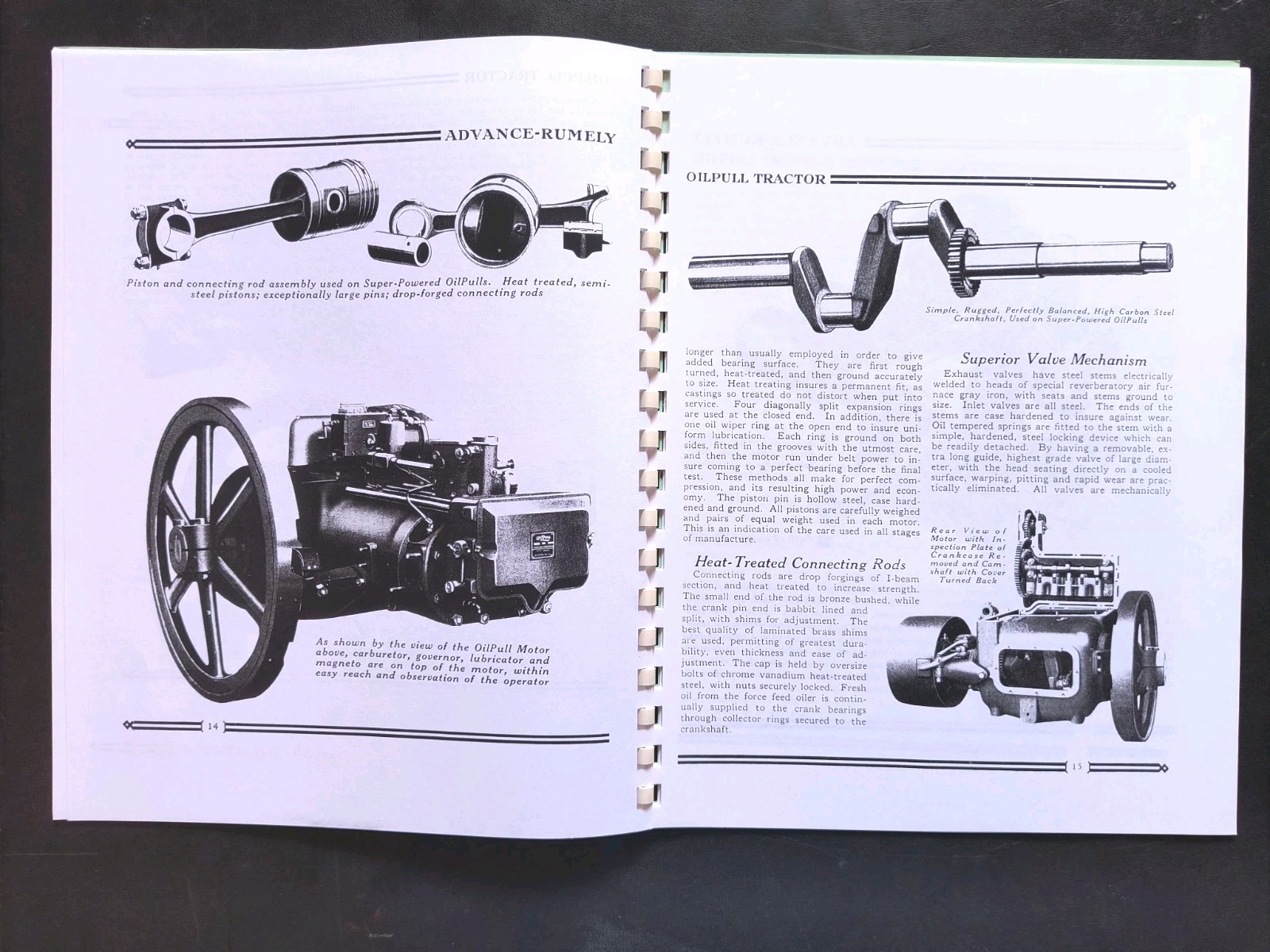 Rumley Oil Pull Tractor Dealer Brochure Owners Manual Print Advertising Reprint