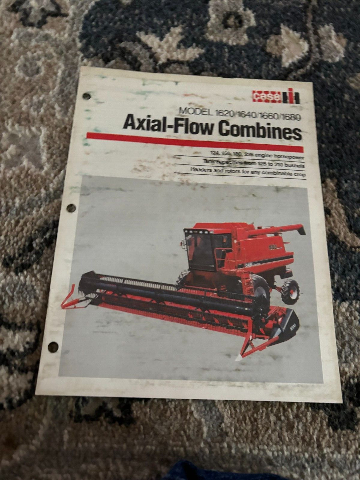 Case International 1620 1640 1660 1680 Combine For 1985 Brochure FCCA24