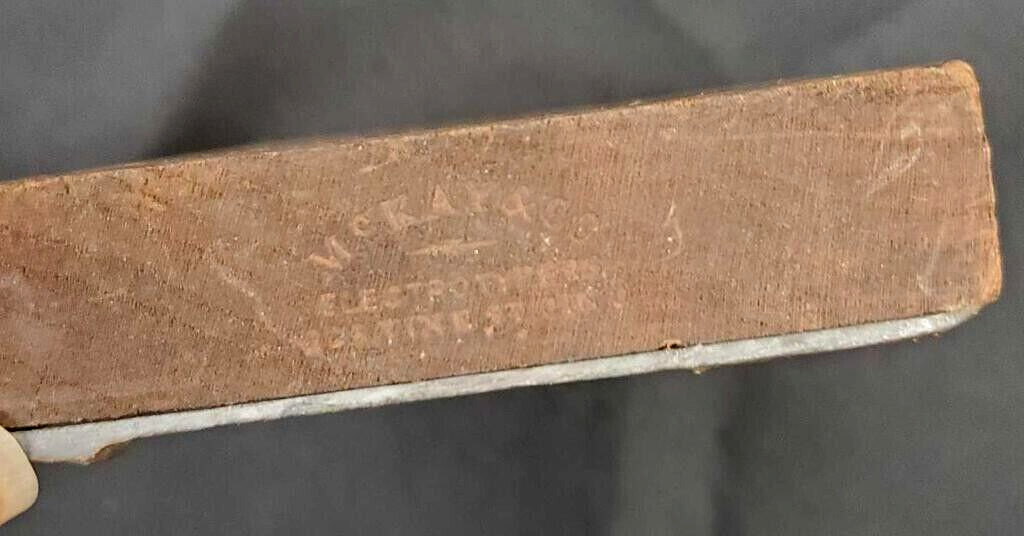 1889 McKay & Co. « Little Hocking Valley » Plow Works copper Print Plate / Block