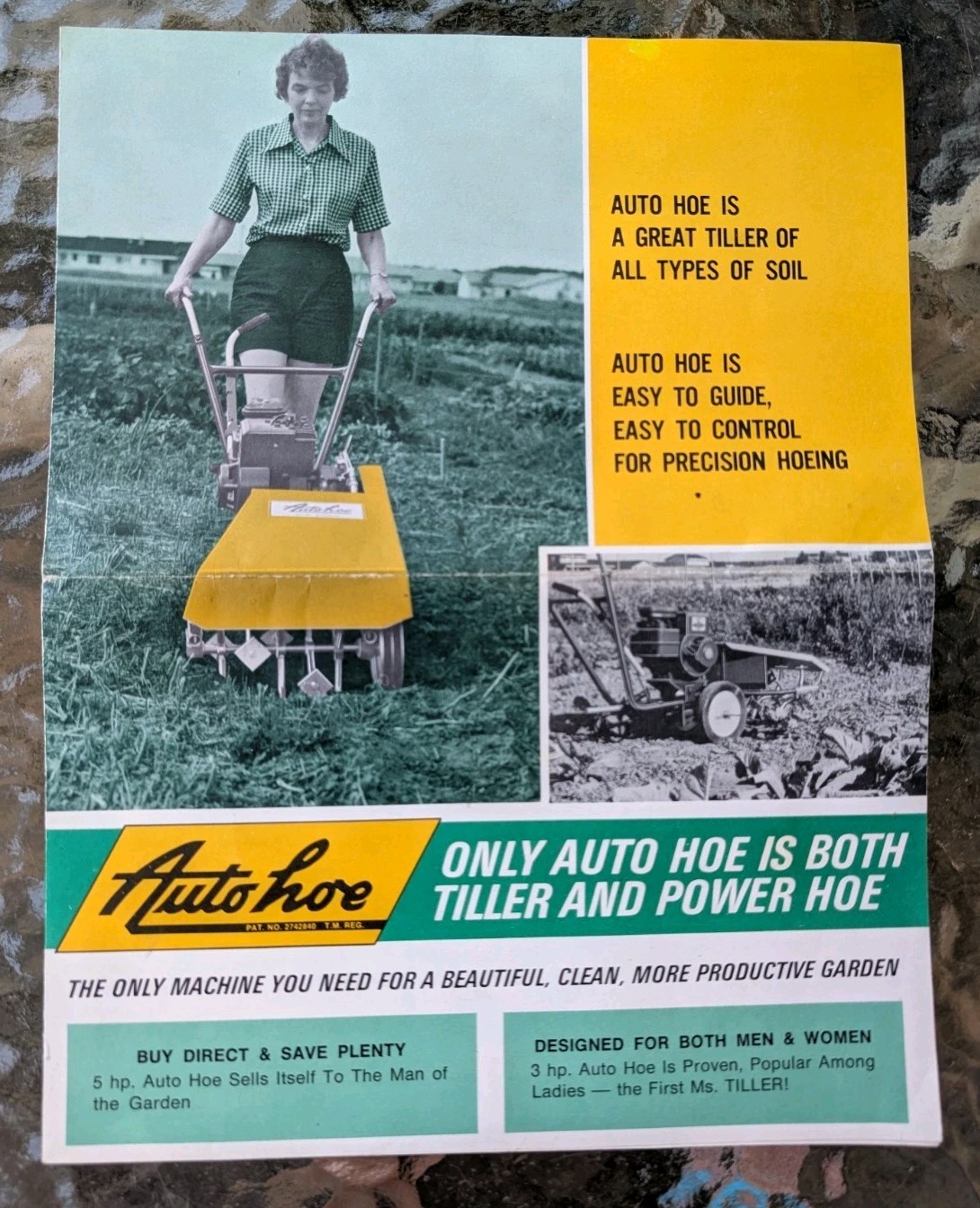 Auto Hoe Rototiller Advertising DePere Wisconsin