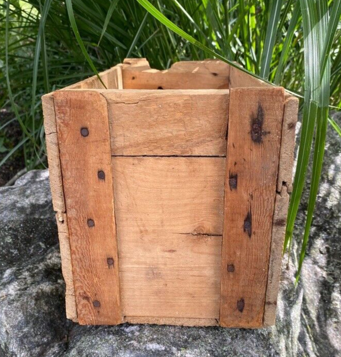 Antique Dr Hess & Clark Ashland Ohio Healing Powder Live Stock Wood Box Crate